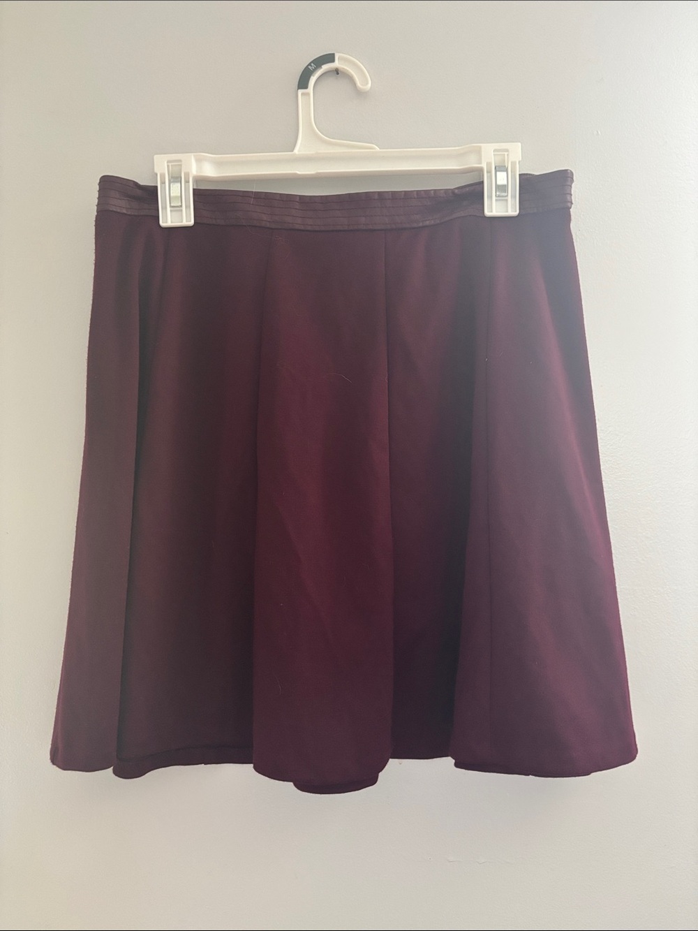 Women's A-Line Skirt - Burgundy